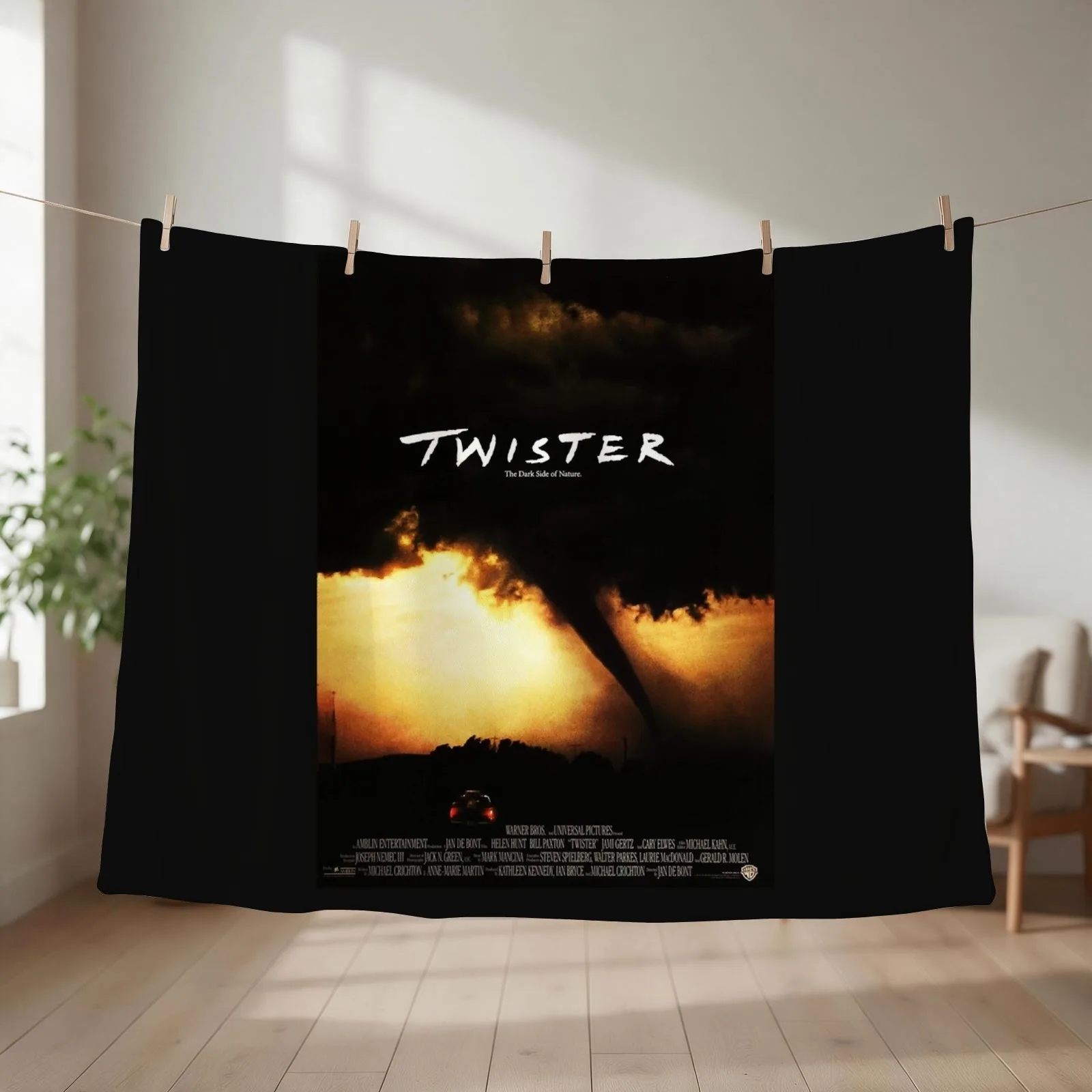 Twister Poster Throw Blanket couch cozy soft plush fuzzy picnic outdoor blanket