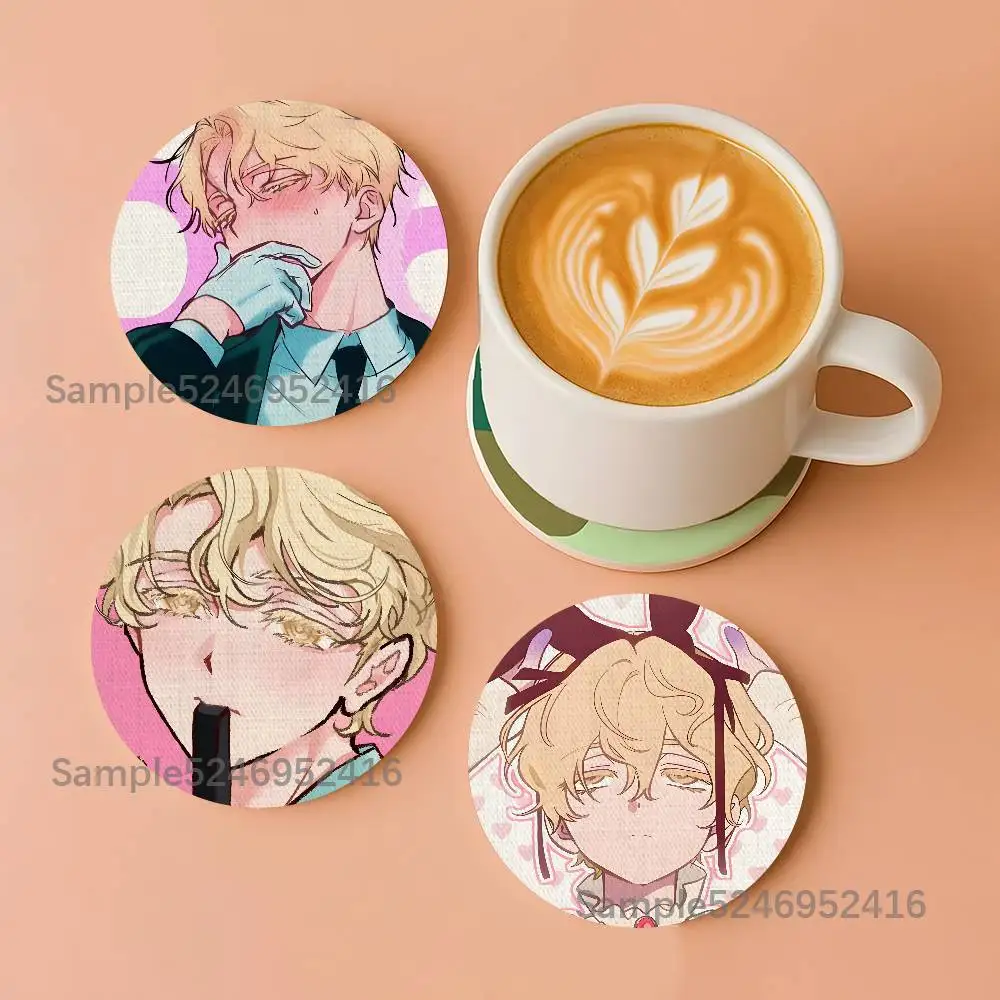 

A-Alien Stage L-Luka Round Wooden Coasters For Design Suitable for Drinks Tea,Coffee Home Perfect Gift Holidays