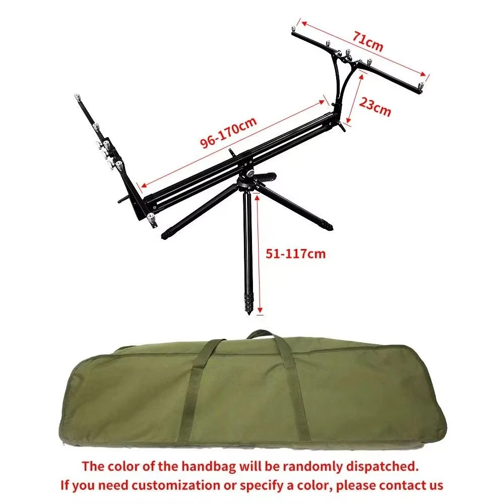 Adjustable Fishing Rod Holder, Custom Logo & Color Set with Portable Fishing Bag