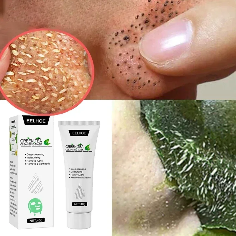 

Remove Blackheads Green Tea Mask Women Shrink Pores Oil Control Acne Treatment Peeling Masks Cleansing Face Smear Tear-off Mask
