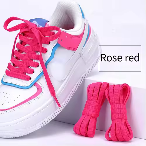 1 pair flat shoes Solid color shoelaces Canvas shoes sports and leisure shoelaces length 100/120/140/160/180cm Shoe accessories - Image 16