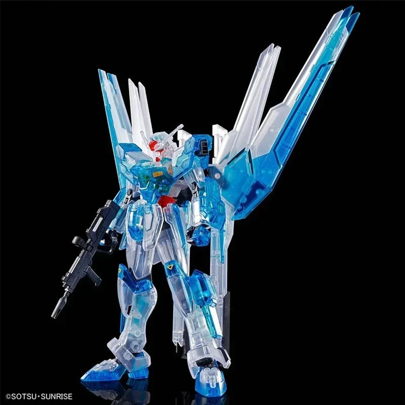 Bandai ต้นฉบับกันดั้มโมเดลอะนิเมะ PB จํากัด HG 1/144 กันดั้ม HELIOS สีใสตัวเลขการกระทําของขวัญของเล่นสําหรับเด็ก