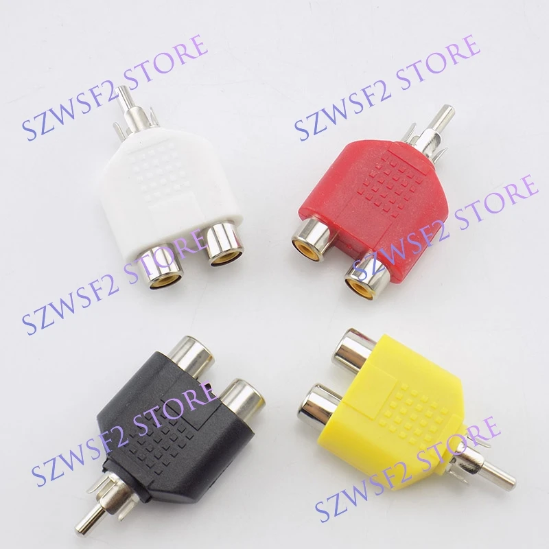 RCA Connector Female to Male Audio Jack Plug Mono Stereo Adapter Plug Converter Headphone Amplifier Microphone AUX 3.5*6.5mm E2