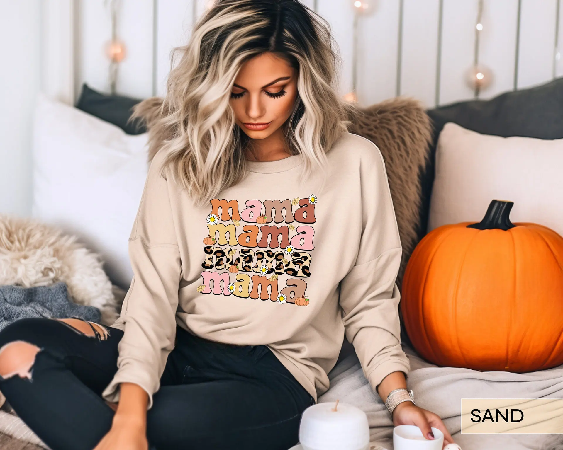 Vintage Halloweentown Sweatshirt Halloweentown Est 2024 Pullover Funny Halloween Town Fall Hoodies Pumpkin Halloween Sweatshirts