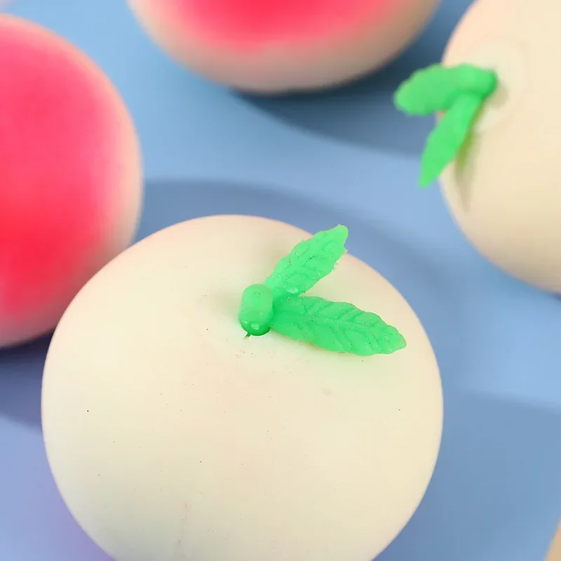 Anti estresse diversão macia bola de pêssego alívio do estresse brinquedo crianças adulto fidget squishy antiestresse criatividade brinquedo sensorial presente