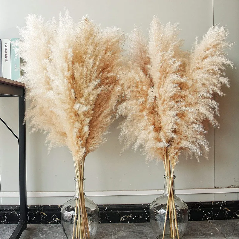 Large Pampas Grass 80cm Christmas Decorations For Home Dekoration Accessories Wedding Centerpieces For Tables Dried Flowers