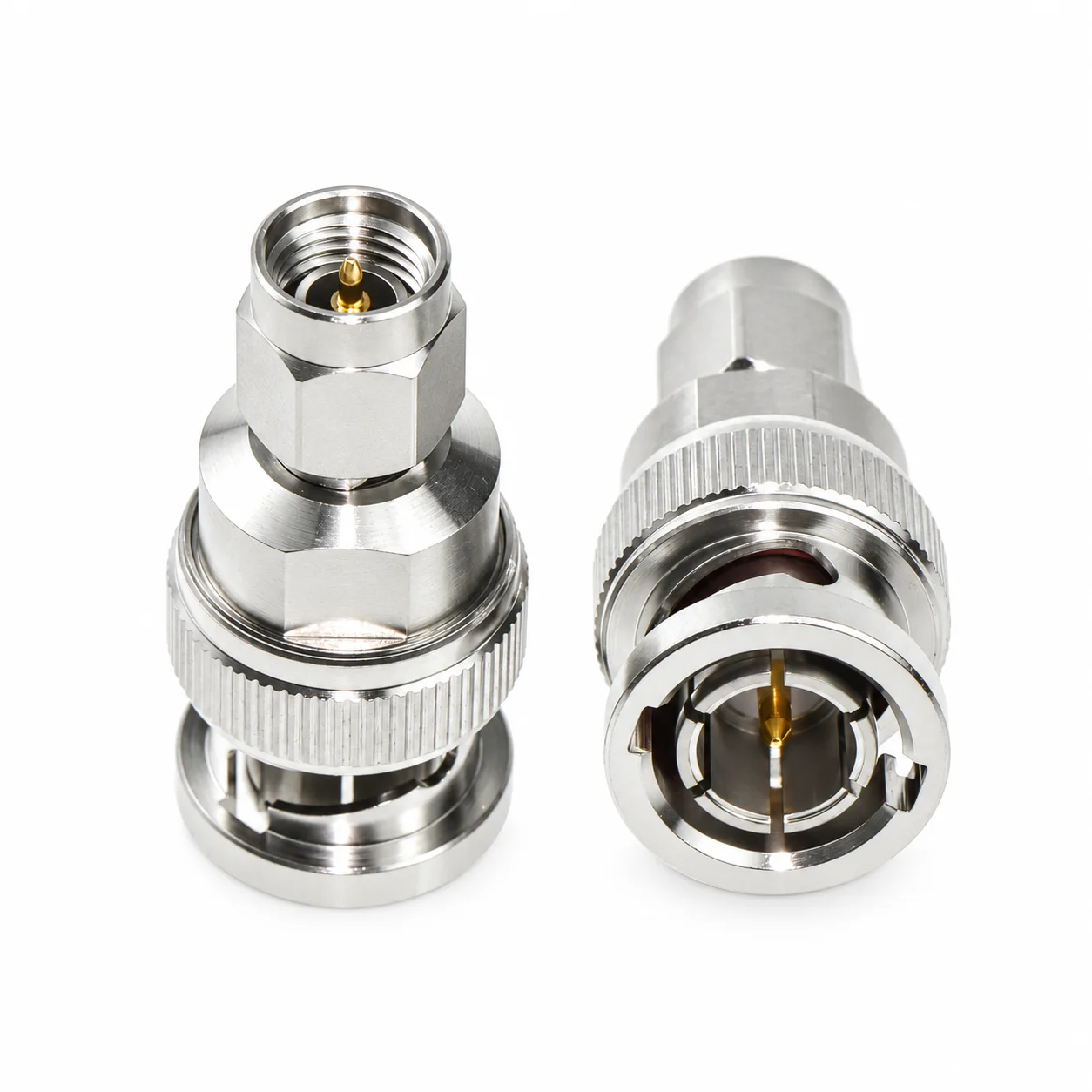 1pcs BNC High-Frequency Precision Adapter BNC/3.5-JJ BNC Male to 3.5MM Male Stainless Steel Connector DC-18G