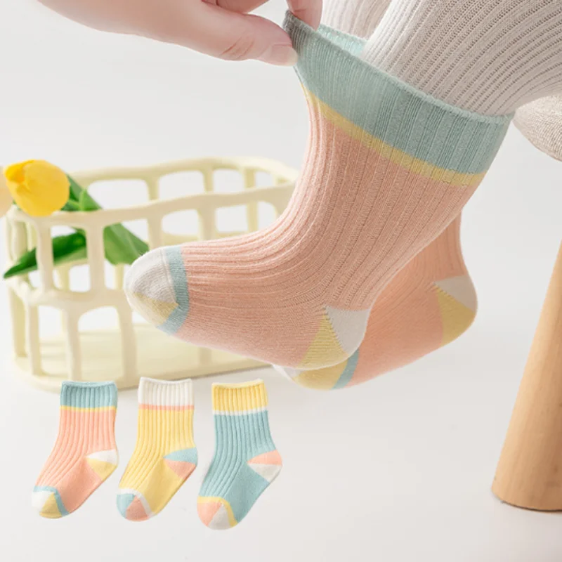 

3Pair/lot new casual baby socks