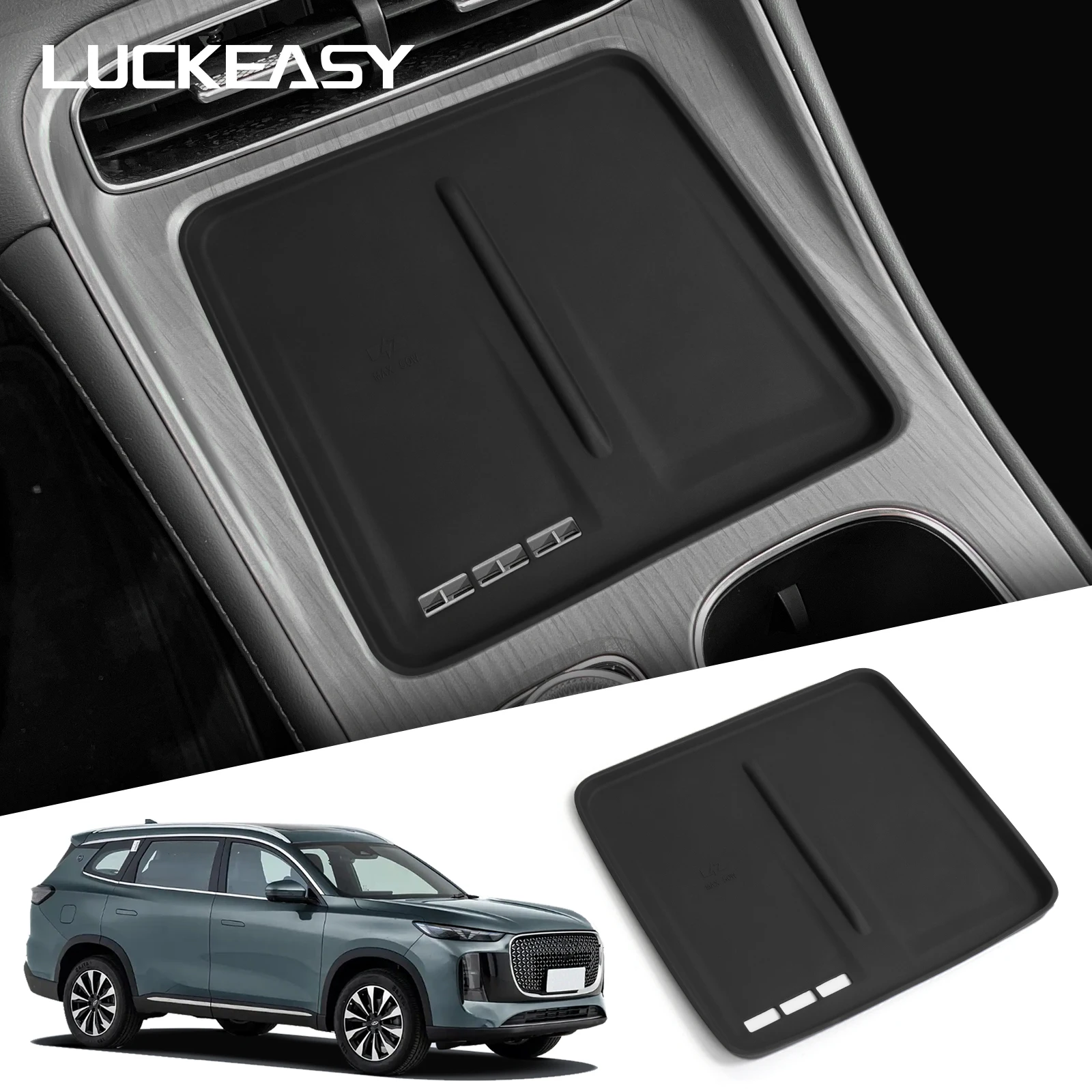 

for Chery Tiggo 8 Pro/8 Pro Max 2024 2025 Wireless Charging Pad Car Accessories Auto Phone Non-slip Charger Mat Protective Pad