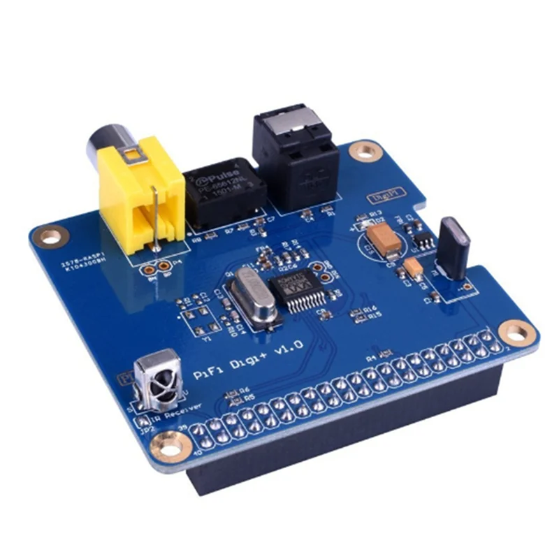 HIFI Digi+ Digital Sound Card Blue Digital Sound Card I2S SPDIF Optical Fiber RCA For Raspberry Pi 3 /2 B+-A79U