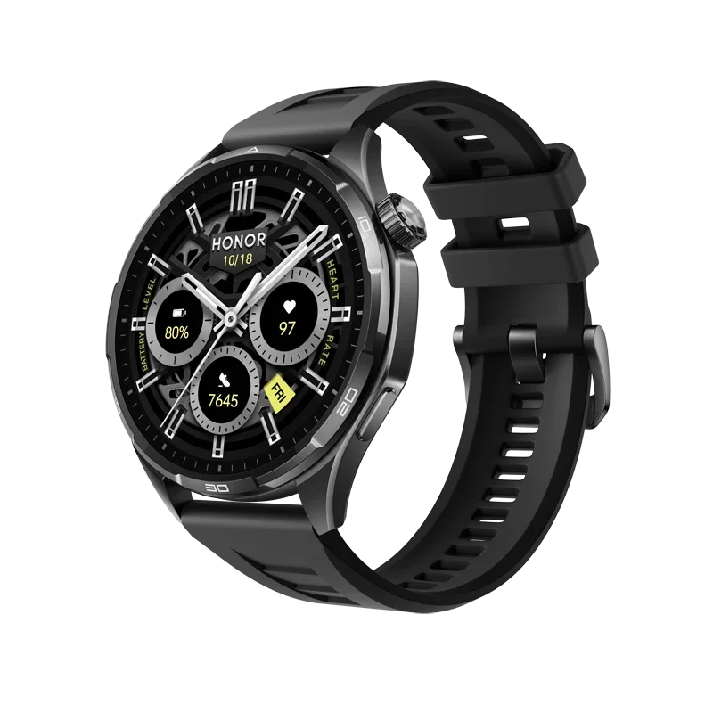 Smartwatch – Reloj inteligente Honor Watch 6, NFC, Batería de 980mAh con 35 días de autonomía, Pantalla AMOLED de 1.46″ , GPS de doble banda y 6 satélites, 120+ modos deportivos, Resistencia 5ATM + IP69, Compatible con iOS y Android 6
