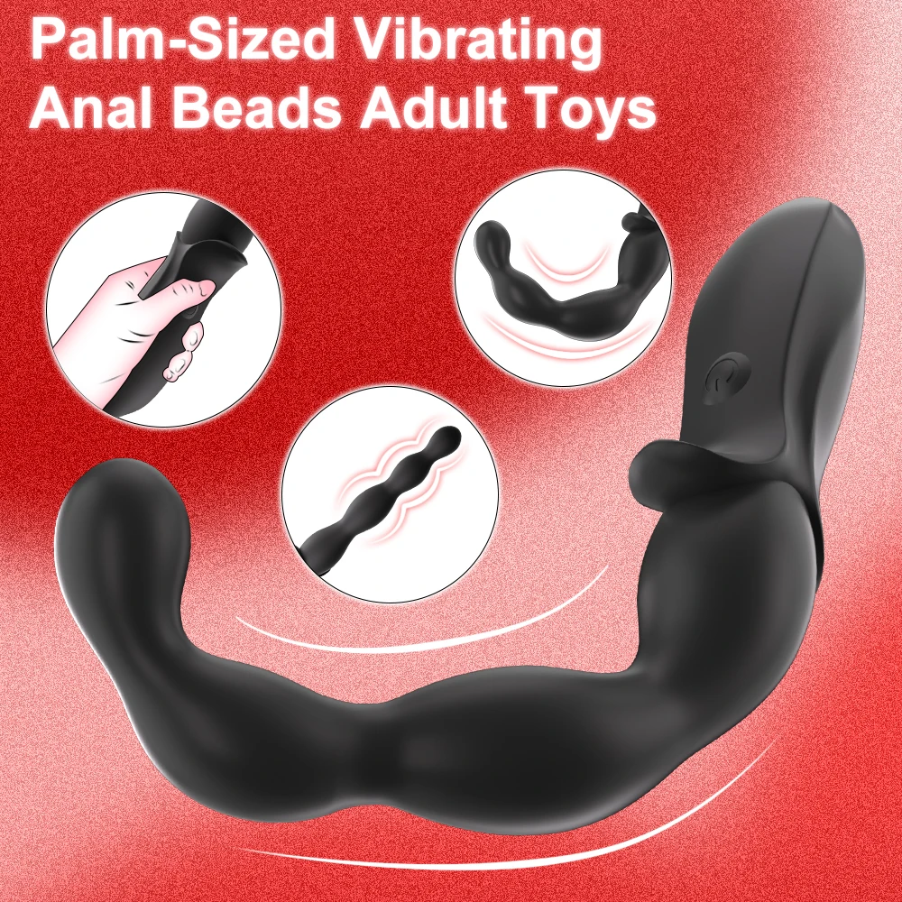 APP Vibrating Anal Beads Dual Motors G-Sport Clitoris Stimulator Butt Plugs  Silicone Plugs Dildo Sex toys For Men Women Adults - view 4