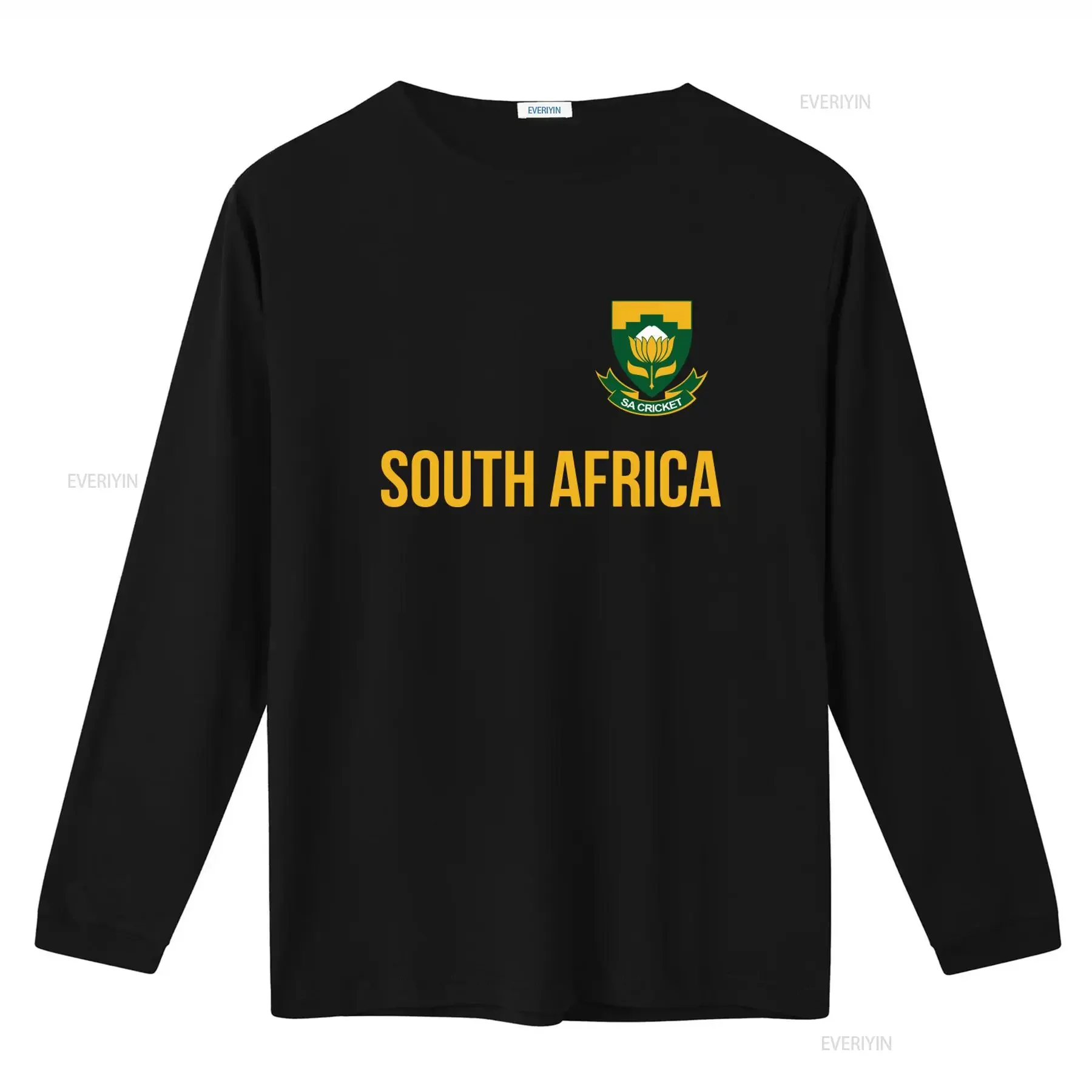 South Africa Cricket Team Jersey Style Fans Supporter Mens T Shirt vintage Washed fashion Comfortable Slightly