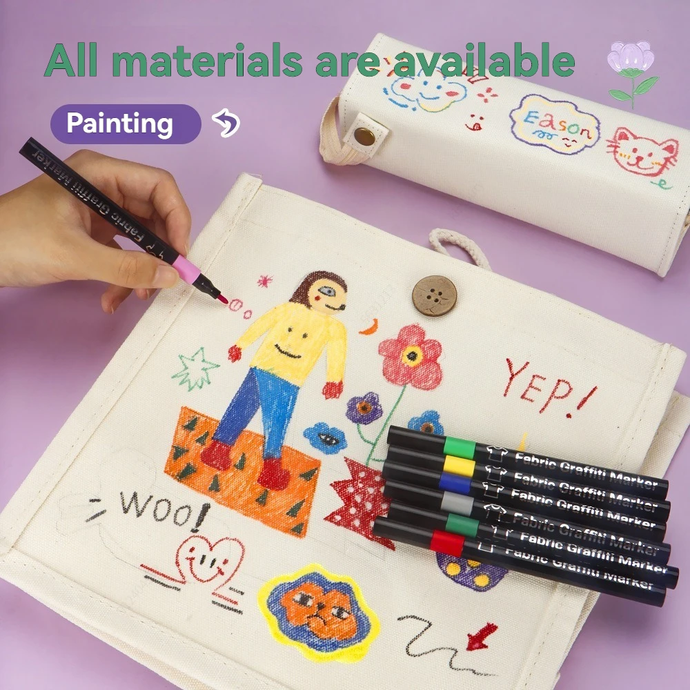 6/30 Colors Fabric Markers Pen - огляд і ціна Correction Pen Fine