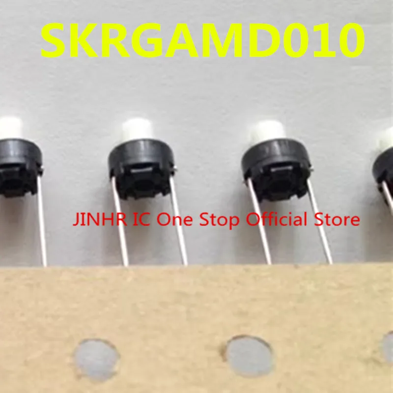 New 50PCS SKRGAMD010, 6*6*7MM, Round-terminal vertical type