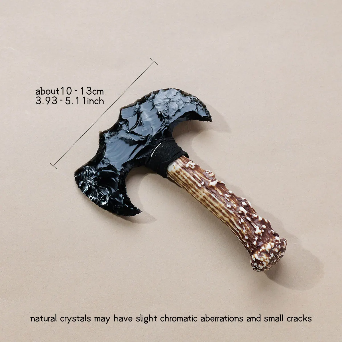 1PC Crystal Opal Axe | Natural Stone Model Knife | Polished Unbladed Craft | Crystal Decorative Art Not a real weapon Halloween