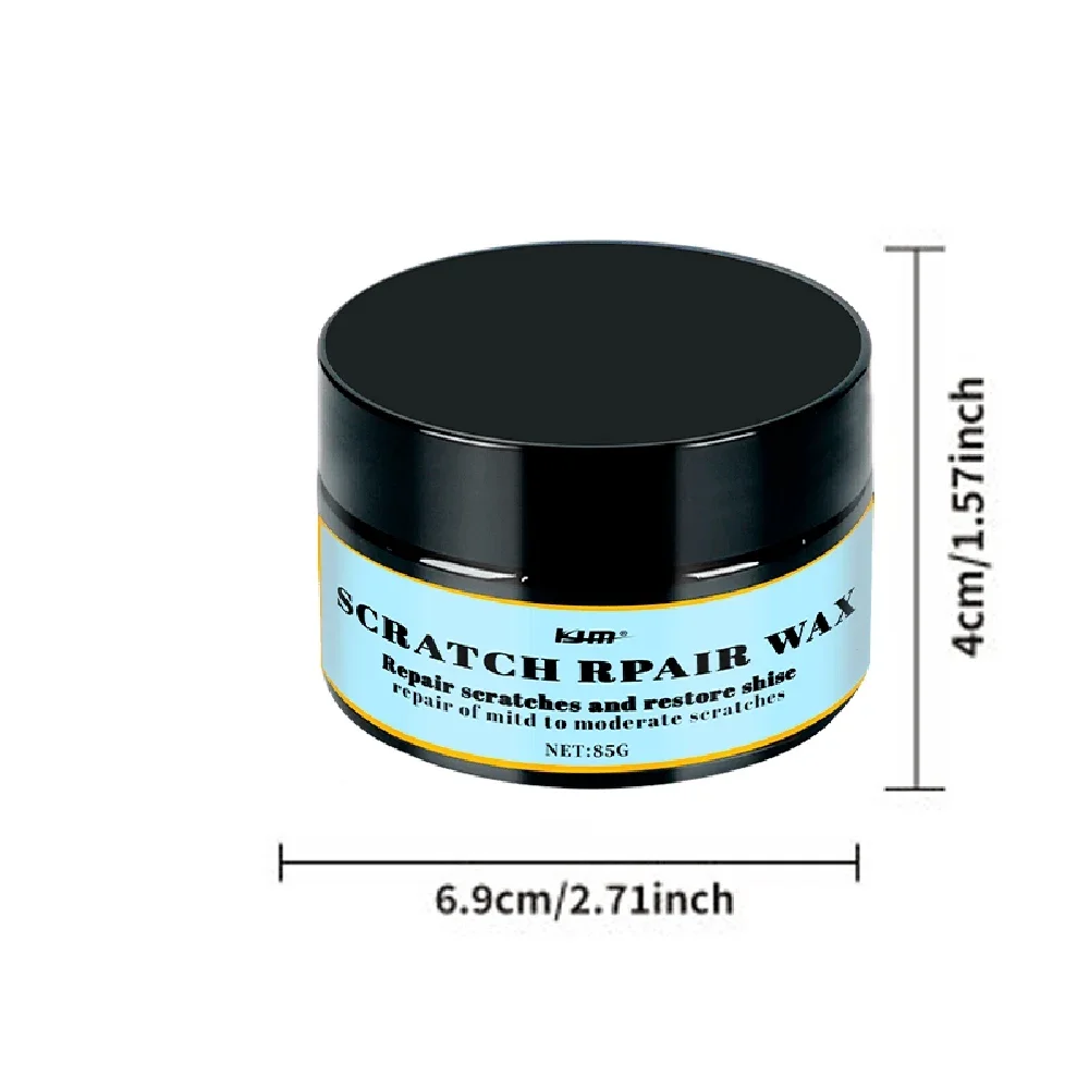 KJM Nouvelle crème réparatrice contre les rayures de voiture 85 g - Facile à appliquer, aucune peinture requise, universelle pour tous les véhicules, fixe les rayures et les tourbillons
