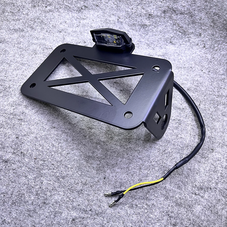 Universal Motorcycle Side Mount LED Tail Light With License Plate Number Bracket Holder For Touring Bobber Harley Sportster