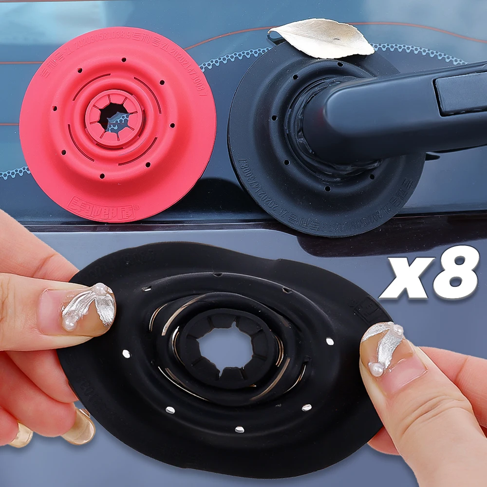 Car Wiper Hole Protective Cover Universal Trimmable Wiper Hole Anti Blocking Soft Silicone Cover Windscreen Wiper Accessories