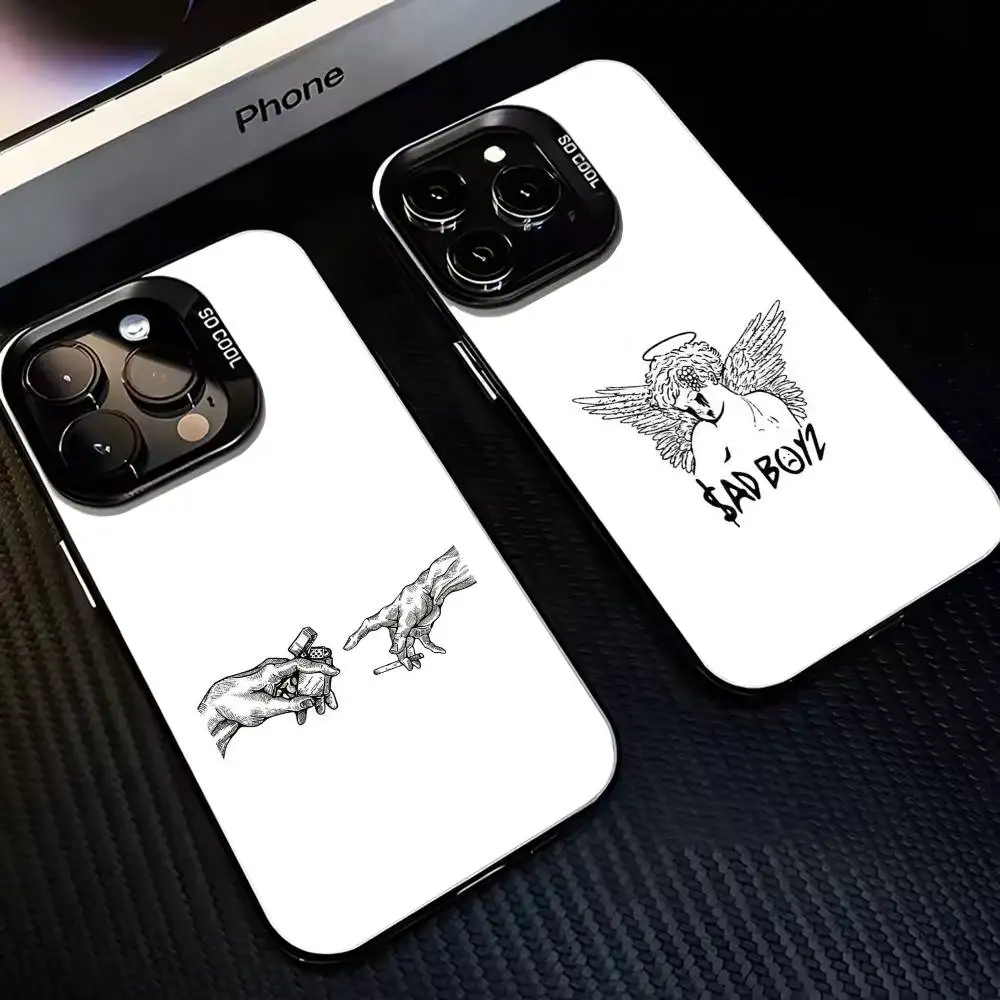 

J-Junior H Sad Boyz Phone Case For iPhone17,16,15,14,13,12,11 Plus,Pro Max Black Matte Shockproof Cover