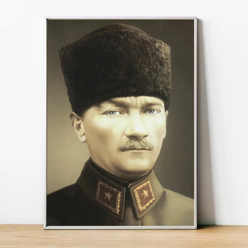 Presidents of Turkey Mustafa Kemal Atatürk Poster Posters for Wall Art Decorative Painting Home and Decoration Canvas Room Decor