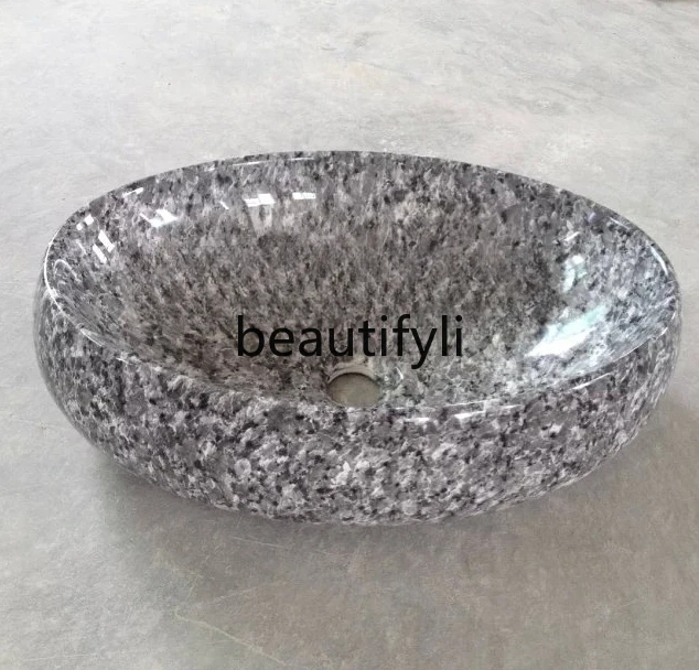 

Boutique countertop basin, various marble grains, high-grade wood grains, art basin, oval shape