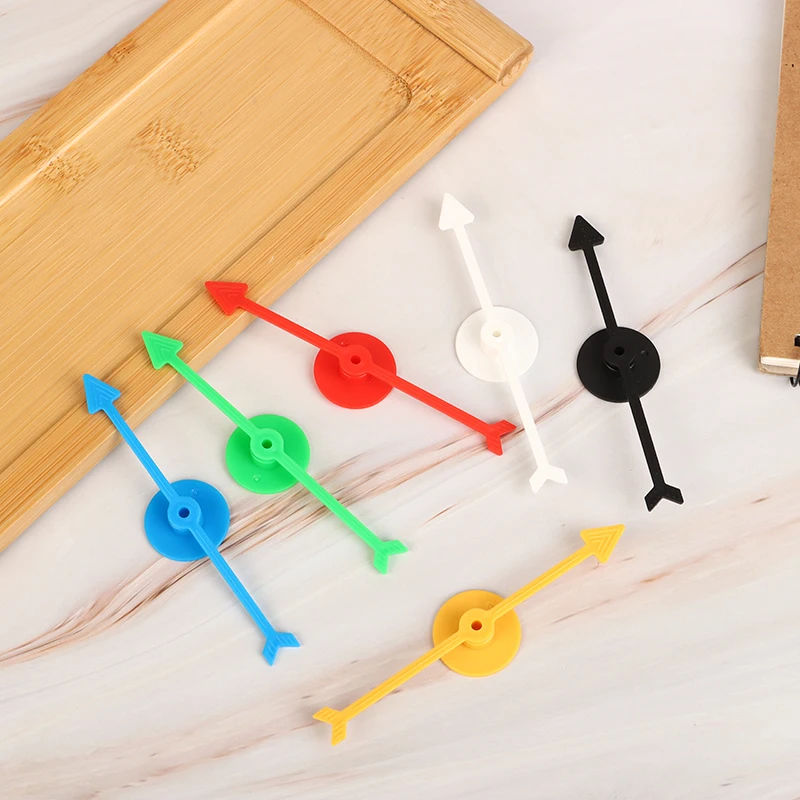 6 PCS 10CM Plastic Rotating Arrow Pointer DIY Board Game Children's Toy Accessories DIY Accessories