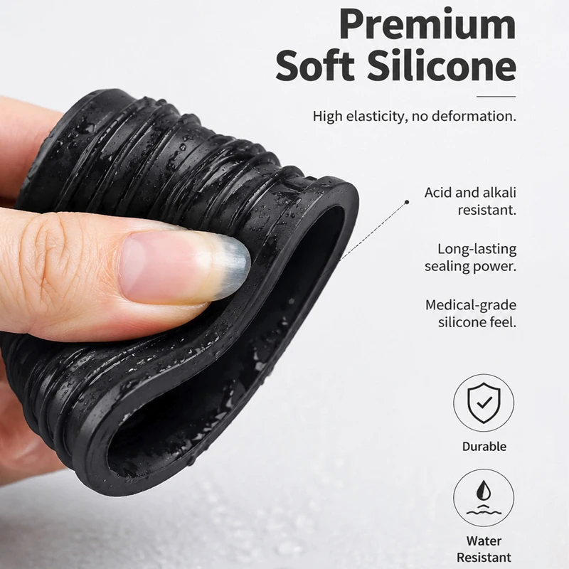 Deodorant Filter Ring Anti-Smell Drain Plug Universal Silicone Sealing Odor Isolation Part For Kitchen Sink Bathroom Sewer Pipe