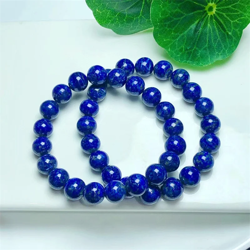 Natural Lapis Lazuli Bracelet Homme Elastic High Quality Energy Healing Jewelry Women For Boyfriend 1pcs 9mm