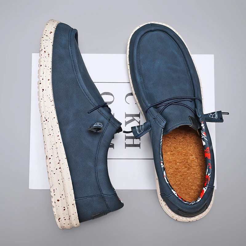Artificial Leather Casual Shoes Men Nice Dude Loafers Fashion Men's Slip-ons Mocassin Homme Mocasines Hombre Big Size 49 50 51