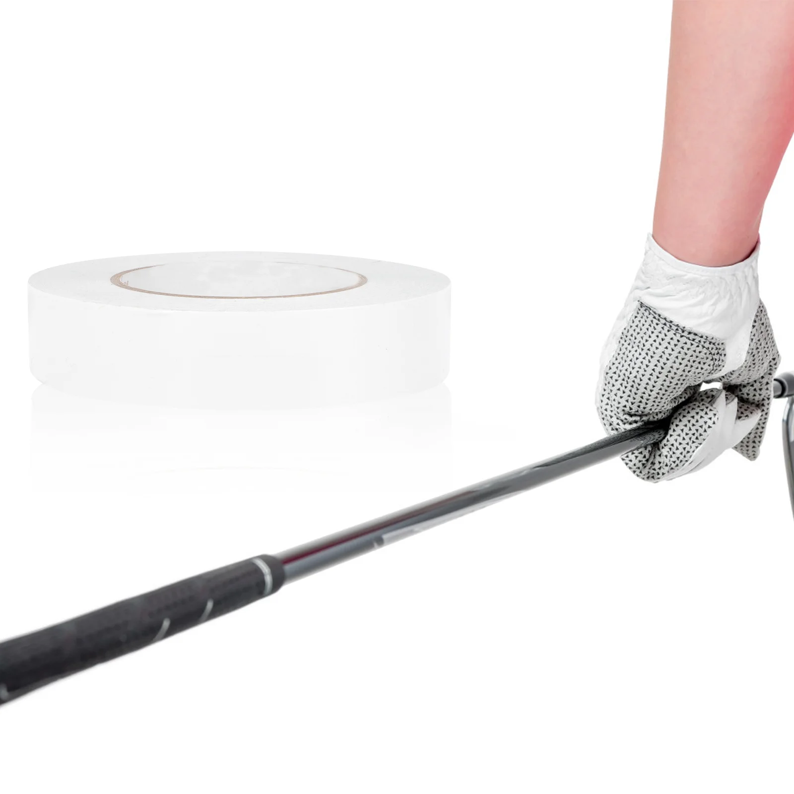 

1 Roll Golf Double Sided Tape Anti-Slip Breathable Grip Replacement for Golf Racket Handle Comfortable Sweat-Absorbing Sports
