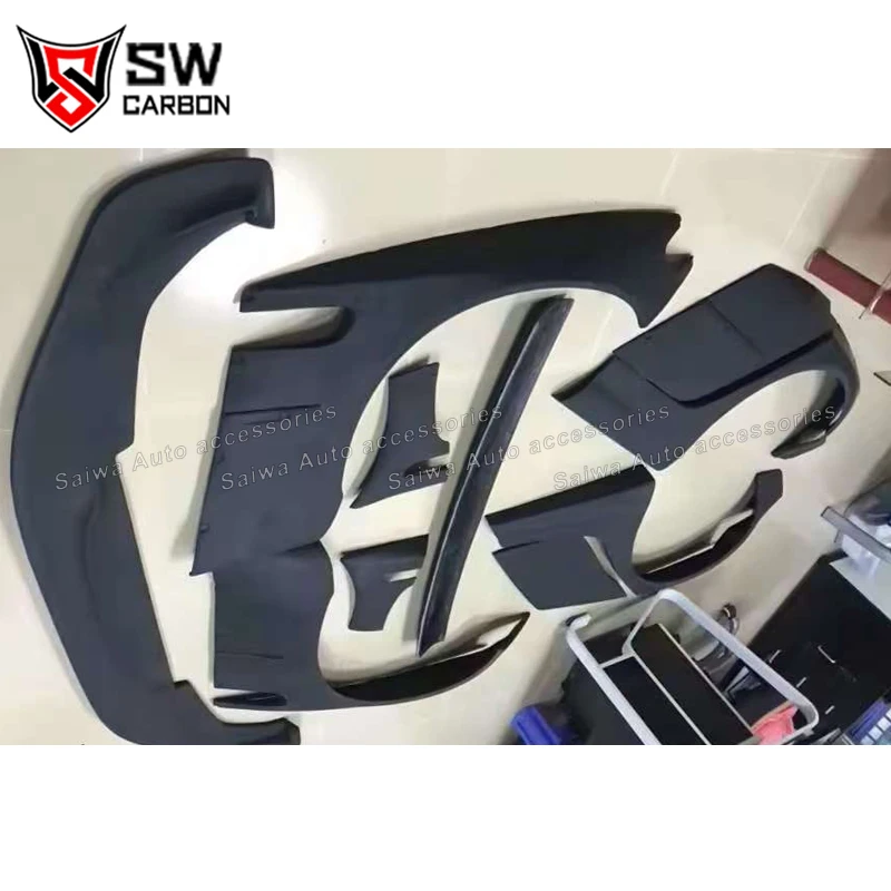 Car Wide Body Kit For BMW E46 M3 Sedan 2/4 Door FRP Material Rocket Bunny Style Front Lip Rear Fender Trunk Spoiler Bodykit - view 3
