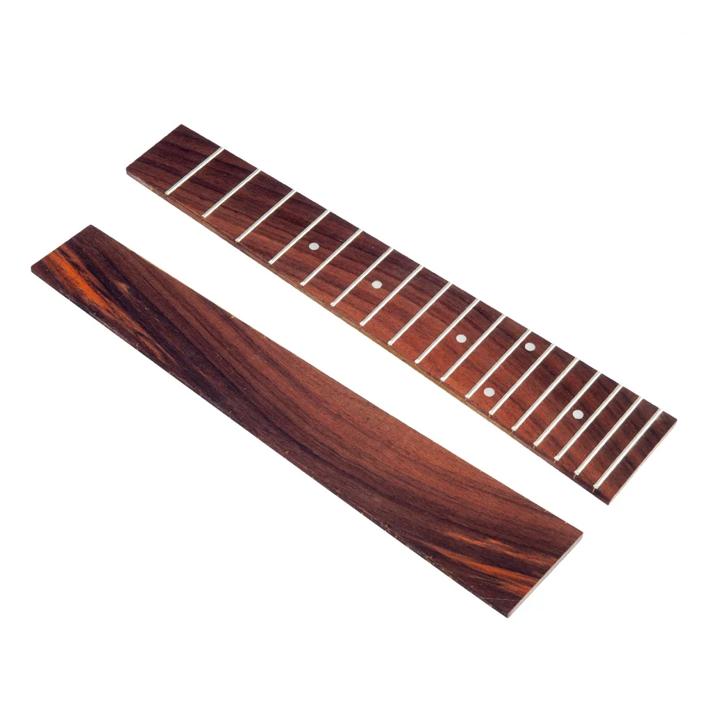 LOOK 23'' Ukulele Fretboard Rosewood Fingerboard  W/ 18 Frets Fretboard For Concert Ukulele Repair New 1/5/10 PCS