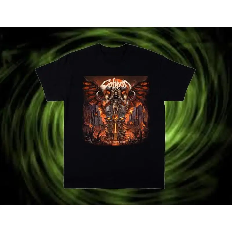 Caliban Share Music Video For Back From Hell T shirt Black S 5XL Cotton KN506