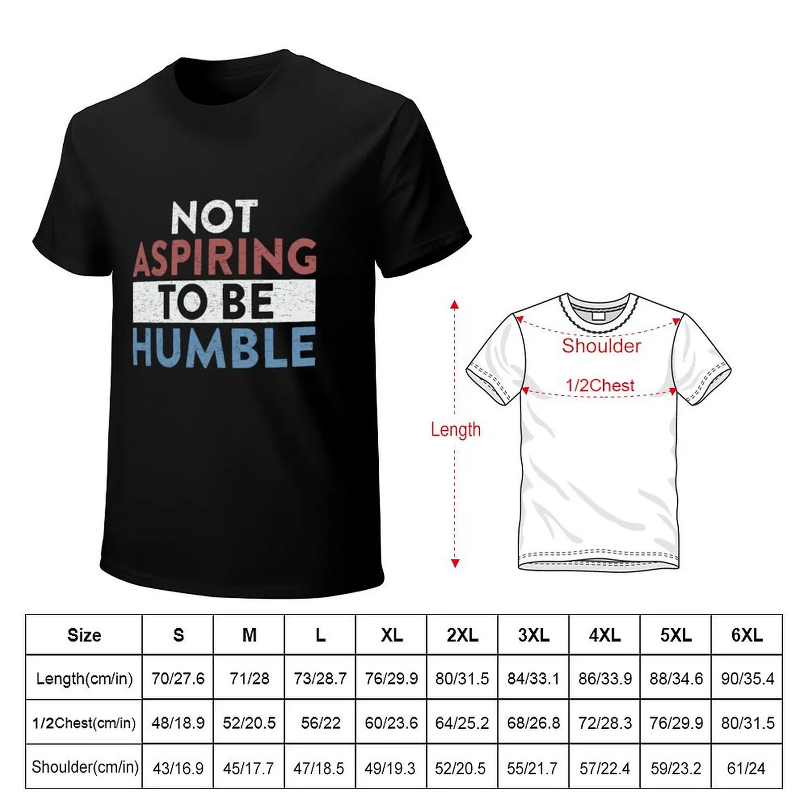 not aspiring to be humble kamala harris magnet T-Shirt Plus Size Summer Short Sleeve T-Shirt