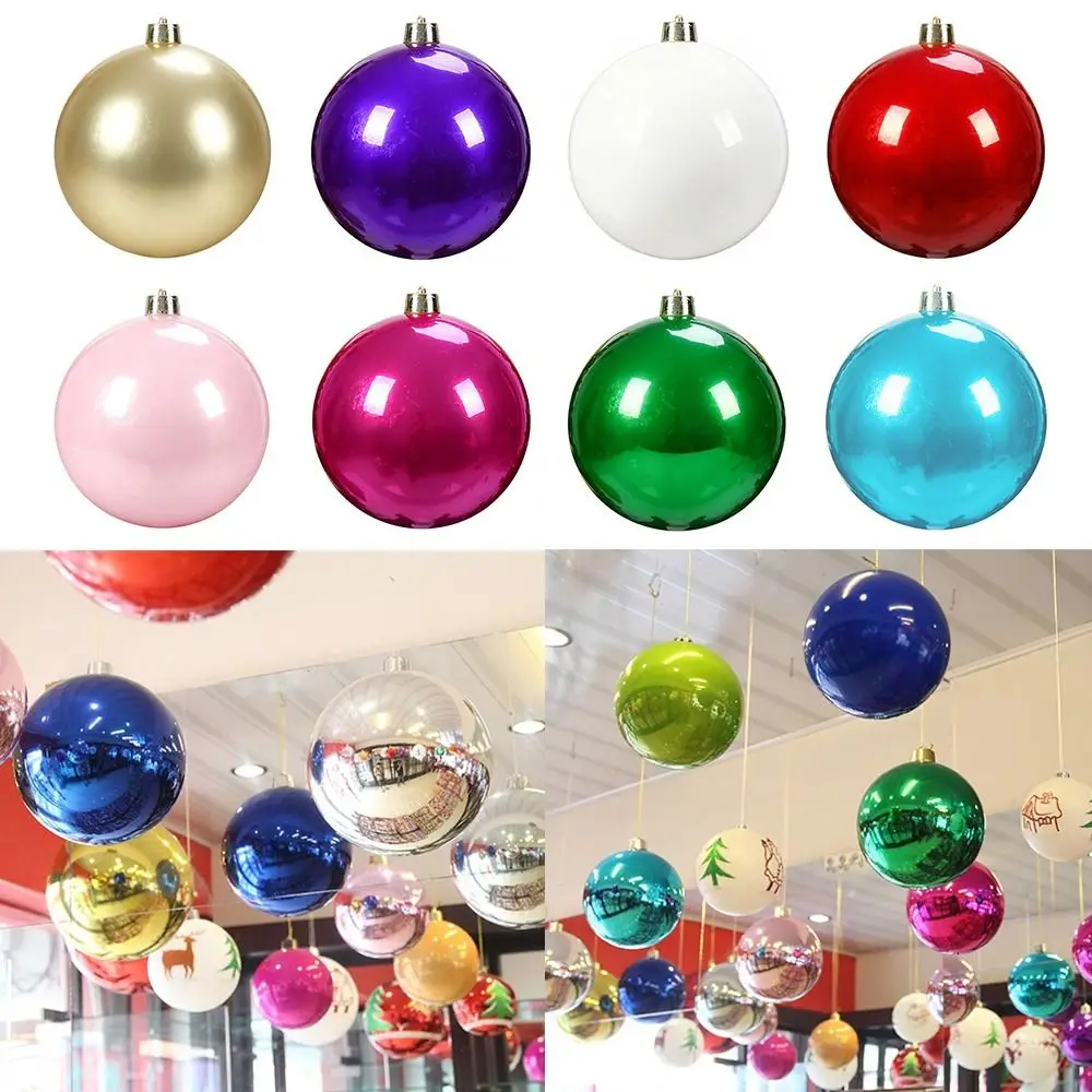 

Arrangement Plastic Pearlescent Ball 15CM Pearlescent Holiday Decorations Ball Shape Xmas Ornament Ball Christmas
