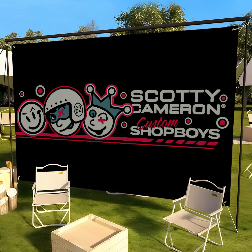 Modische Flagge für Wohnzimmer, Zuhause, Wohnheim, Dekoration, Wand, Outdoor, Camping, Party, S-Scotty-Logo, Cameron-N-Banner, Geschenke – Detail 12