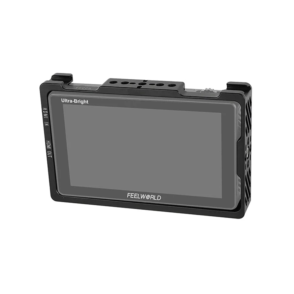 CAMVATE-funda protectora para soporte de Monitor FeelWorld LUT5 de 5,5 pulgadas, con montaje superior y 20 hilos para luz de vídeo y mango