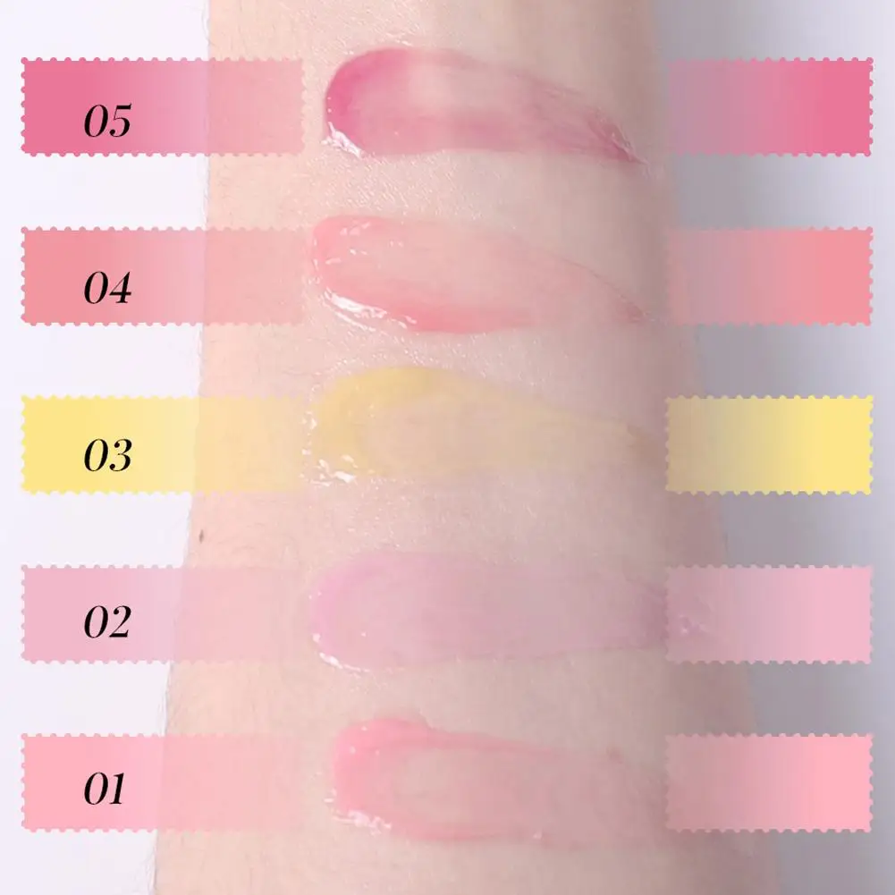 Fruit Flavored Lip Mask Egg Cherry Strawberry Blueberry Peach, Hydrating Reduces Lip Lines Lip Care, Portable Puff Ball Keychain