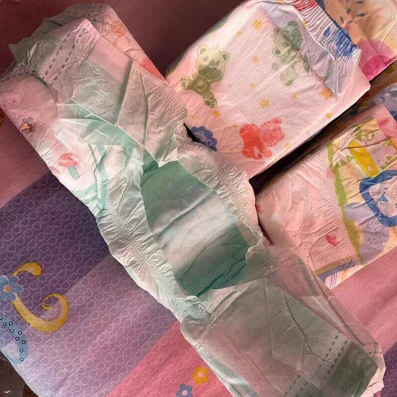 5x Ultra-thick Adult Diapers Briefs Kawaii Cartoon ABDL Disposable Underpant Comfortable Soft Oversize DDLG Leak-proof Panties