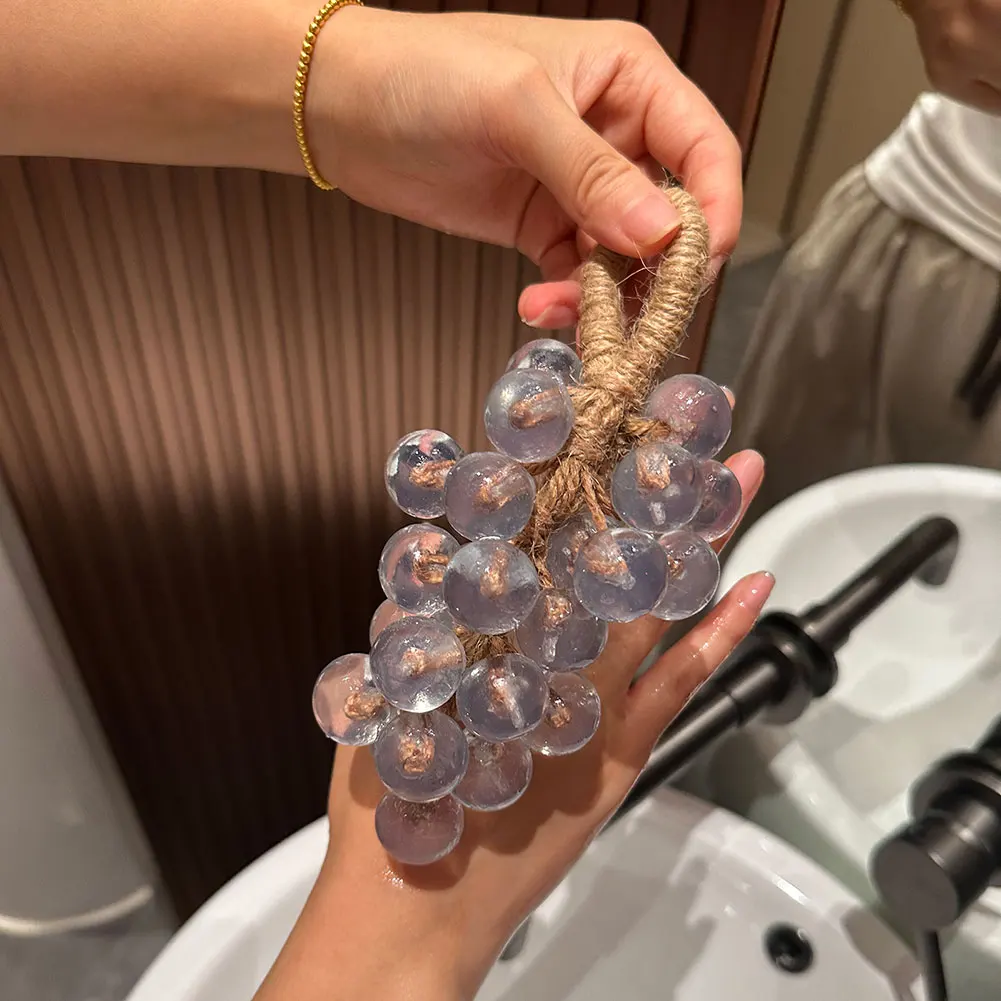 قالب صابون مصنوع يدويًا، صابون عنب للاستحمام والغسيل والتنظيف والصابون المغذي، مستخلص نباتي خفيف وإزالة الأوساخ #3