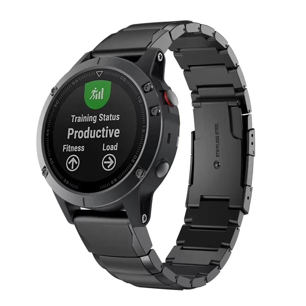 

Ремешок из нержавеющей стали Quickfit 26 мм 22 мм для Garmin Fenix 8 43/6/6XPro/7/7X/5XPlus/металлический ремешок для часов