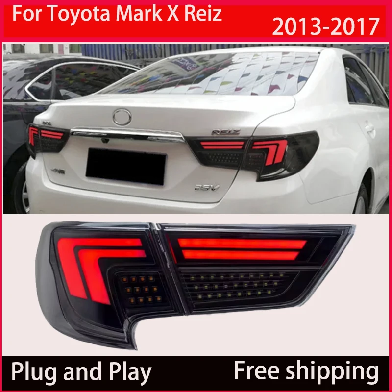 

Для Toyota Mark X светодиодные задние фонари 2013-2017 Reitz задние противотуманные фары DRL тормозной сигнал поворота модификация автомобильных задних фонарей