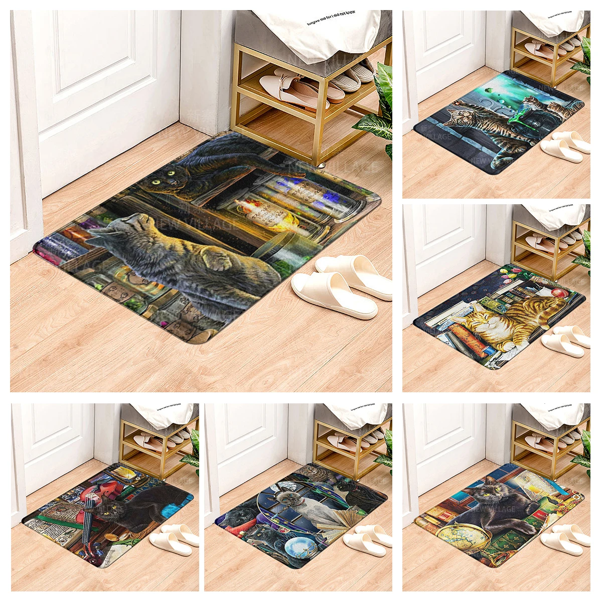 House entrance carpet Home Colorful animals doormat  Room Bath mat Foot mat bathroom non-slip mat Kitchen water absorption mat