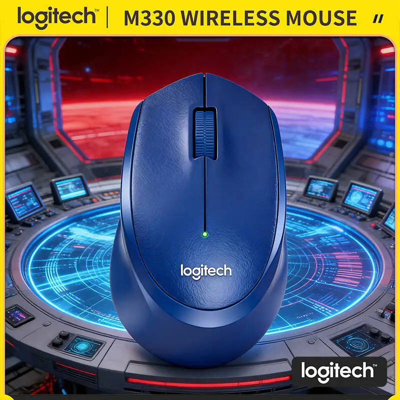 

Беспроводная мышь Logitech M330 Silent 2.4G с бесшумными кнопками, комфортный дизайн, 18 месяцев автономной работы, для ПК, Mac, ноутбуков, офиса и дома