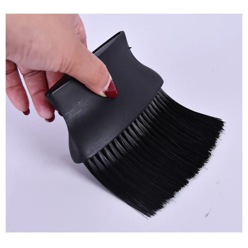 1pc Kunststoff Haar Reinigung Pinsel 3D Weiche Fibre Haar Neck Gesicht Duster Pinsel Friseur Barbershop Haar Schneiden Salon Werkzeuge