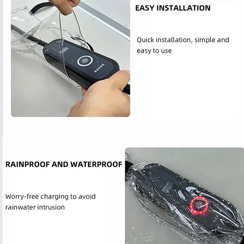 Outdoor EV Charger Enclosure Waterproof EV Charger Port Cover EV Charger Cover Convenient Electric Car Charger Rain Protection