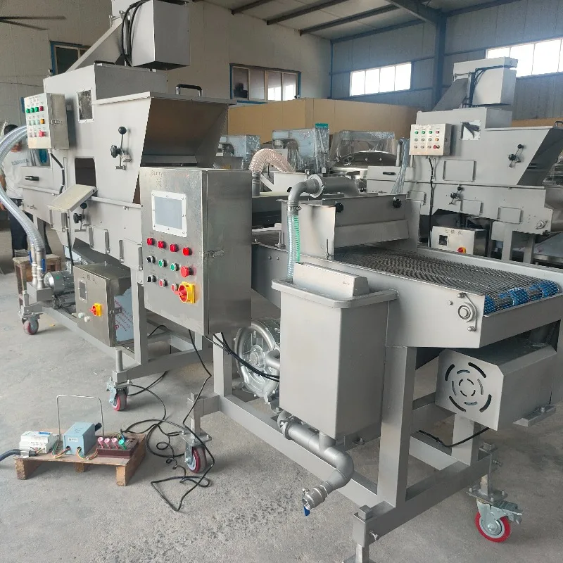 Industrial Burger Patty Production Line Automatic Meat Former Battering Breading Machine Beef Chicken Motor Breaded Food