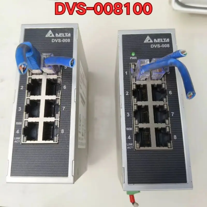 Second-hand disassembled industrial network management switch DVS-008100 functions normally