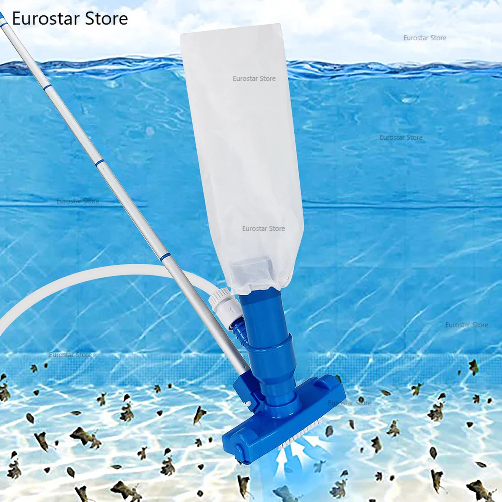 Professional Pool Vacuum Cleaning Tool Swimming Pool Cleaner Set Cleaner Brush for Hot Spring Outdoor with EU connector